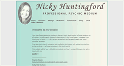 Desktop Screenshot of nickyhuntingford.co.uk